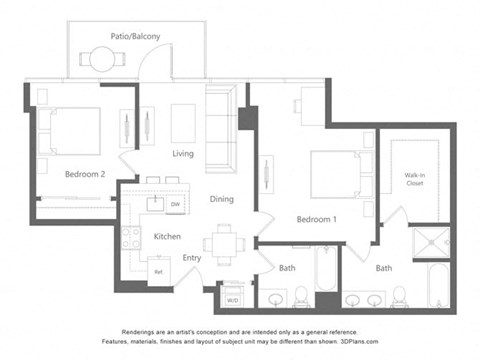 a floor plan of a house with a black and white floor
